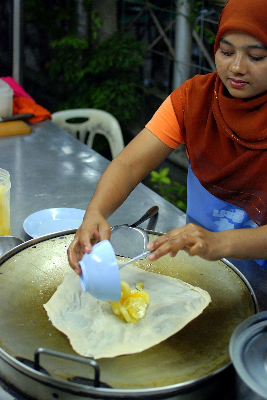 Preparation of roti