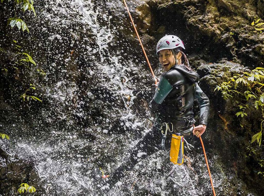Canyoning is an excellent activity for those keen to experience the most adventurous things to do in Bali. Image: www.adventureandspirit.com