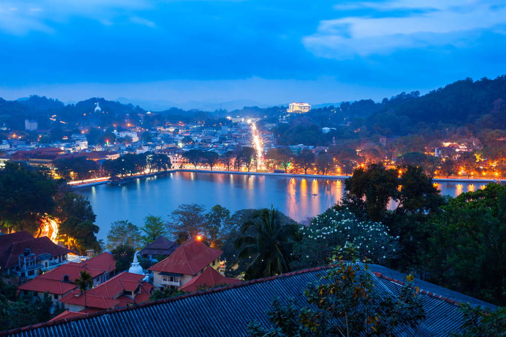 Night lights of Kandy