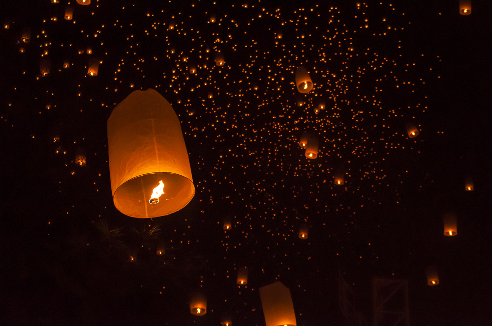 Light festival in Koh Samui