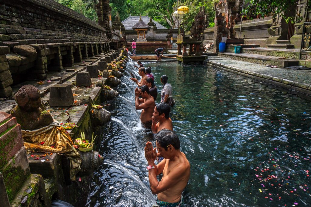 Pura Tirta Empul is a significant Balinese Hindu water temple, uncovered in around AD 962. Image: www.terrytreks.com