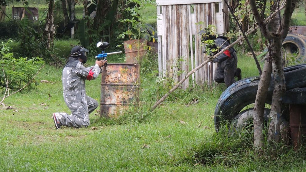 Bali is home to a selection of paint ball arenas, perfect for visitors who want to galvanise a little team spirit and feed their hunger for adrenaline. Image: www.visit2indonesia.com