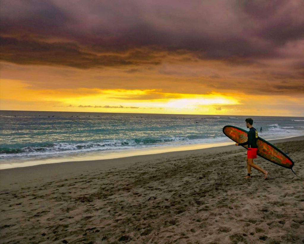 Surfing is a great option for rainy days