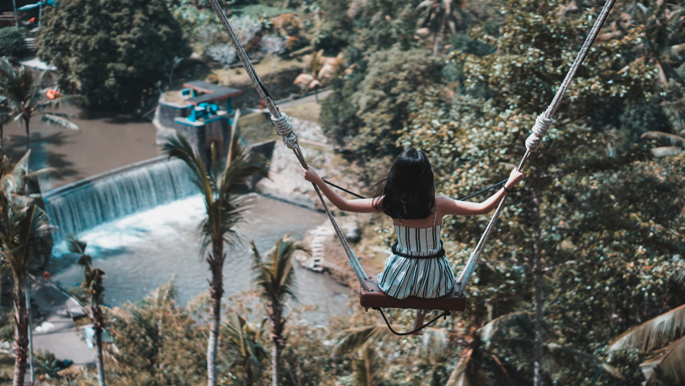 For the most epic memories, try the Bali swing experience!
