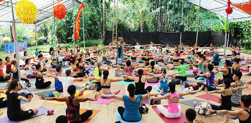 Yoga is one of the top things to try at BaliSpirit. 