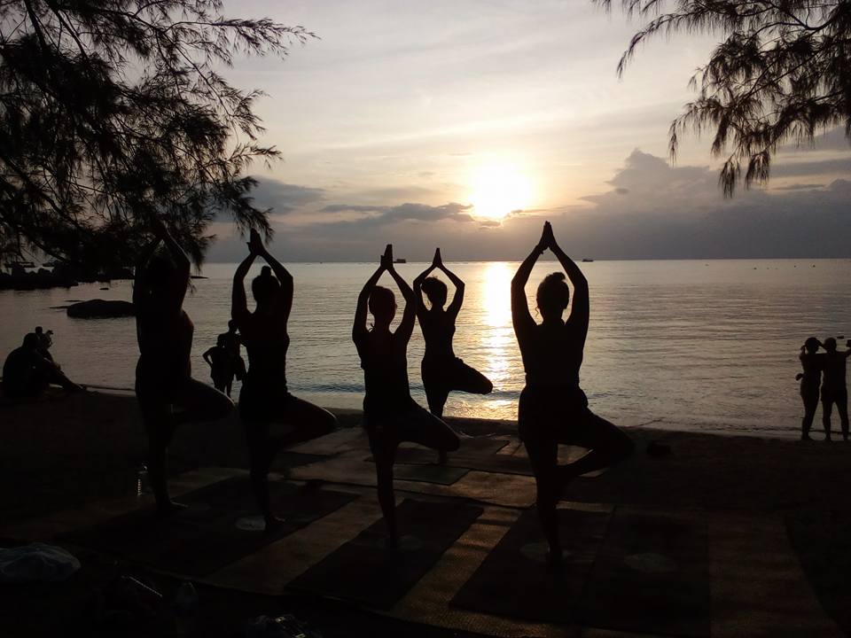 Rooftop sunset yoga is perhaps one of the best events in summer (2019) in Thailand. 